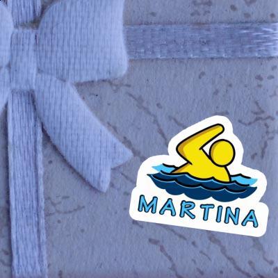 Martina Sticker Swimmer Laptop Image