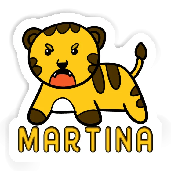 Sticker Martina Tiger Notebook Image