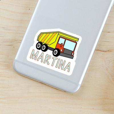 Sticker Martina Dump Truck Notebook Image