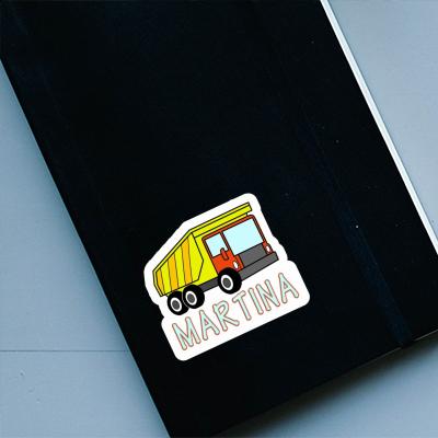 Sticker Martina Dump Truck Notebook Image