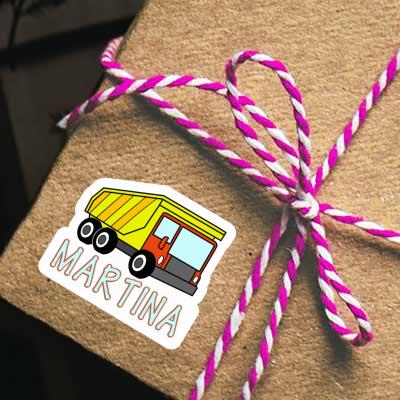 Sticker Martina Dump Truck Notebook Image