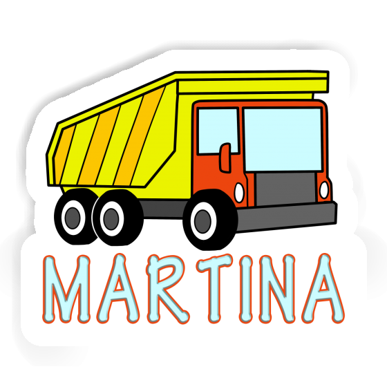 Sticker Martina Dump Truck Notebook Image