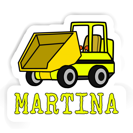 Sticker Front Tipper Martina Laptop Image