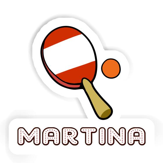 Sticker Tischtennisschläger Martina Gift package Image