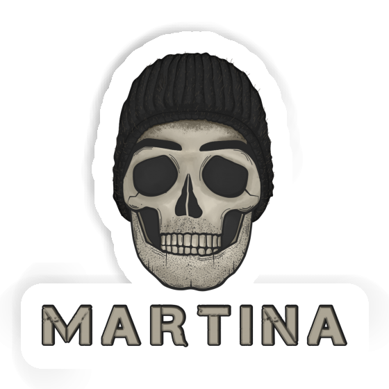 Martina Aufkleber Totenkopf Image