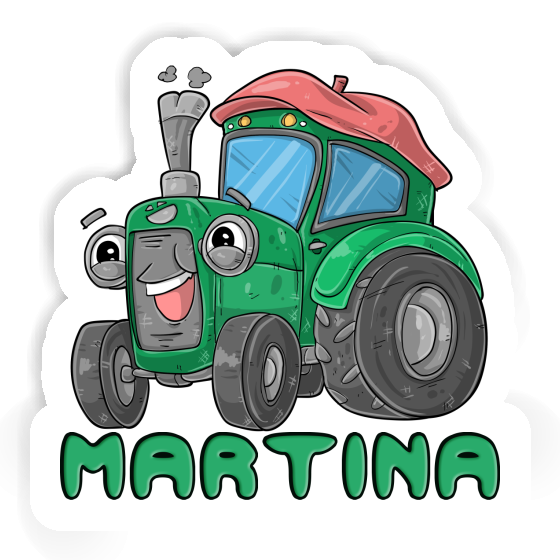 Martina Sticker Tractor Notebook Image