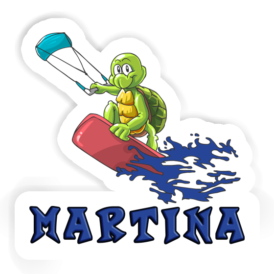 Sticker Martina Kitesurfer Laptop Image