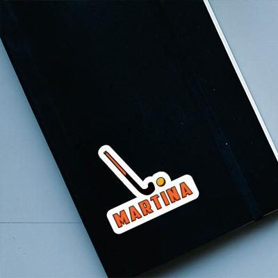 Floorball Stick Sticker Martina Notebook Image