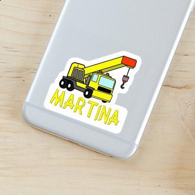 Sticker Martina Vehicle Crane Notebook Image