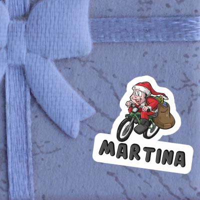 Martina Sticker Cyclist Notebook Image