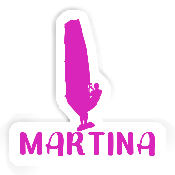 Martina Sticker Windsurfer Notebook Image