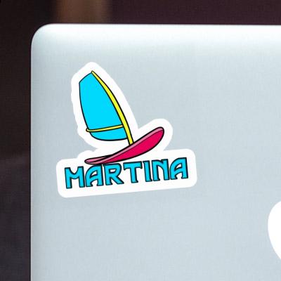 Sticker Martina Windsurf Board Notebook Image