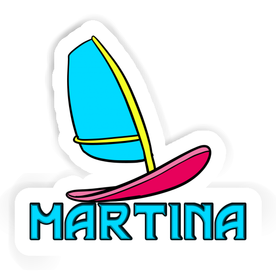 Sticker Martina Windsurf Board Notebook Image