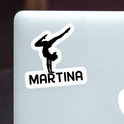 Sticker Martina Yoga Woman Laptop Image