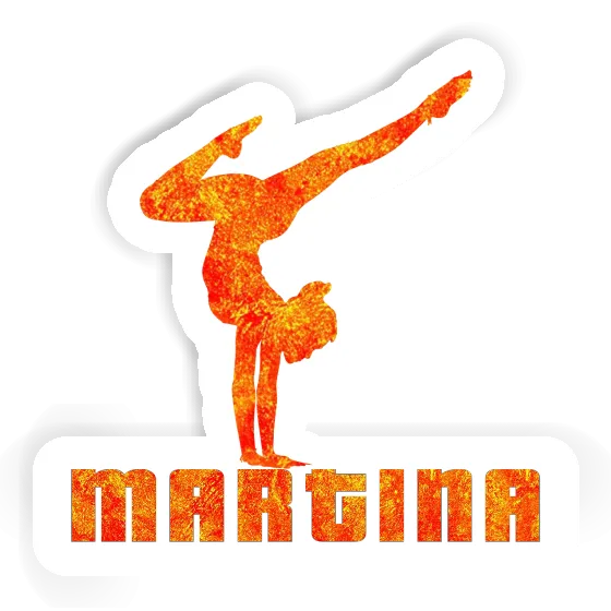 Martina Sticker Yoga Woman Notebook Image