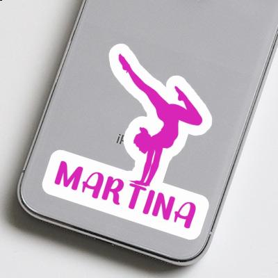 Sticker Yoga-Frau Martina Notebook Image