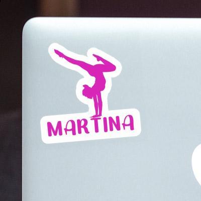 Martina Sticker Yoga Woman Laptop Image