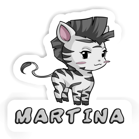 Aufkleber Zebra Martina Image