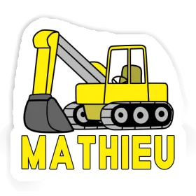 Sticker Excavator Mathieu Image
