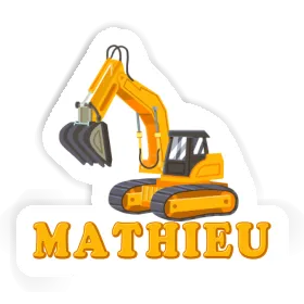 Mathieu Autocollant Pelleteuse Image