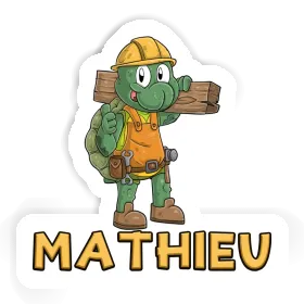 Sticker Mathieu Construction worker Image