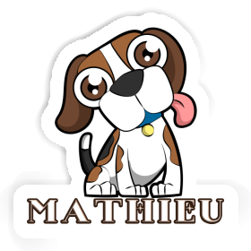 Beagle Aufkleber Mathieu Image