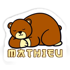 Ours Autocollant Mathieu Image