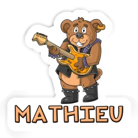Autocollant Mathieu Ours rockeur Image