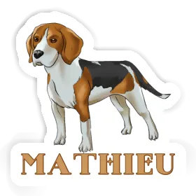 Autocollant Mathieu Beagle Image
