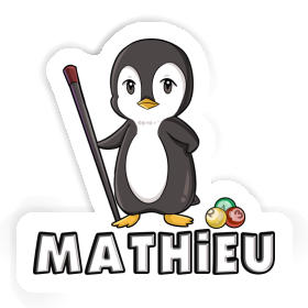 Sticker Mathieu Billardspieler Image
