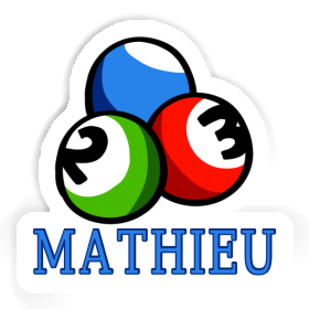 Autocollant Mathieu Boule de billard Image