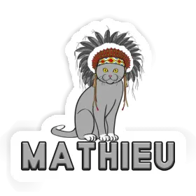 Katze Aufkleber Mathieu Image