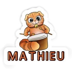 Mathieu Autocollant Chat Image