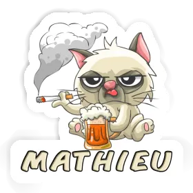 Sticker Mathieu Rauchende Katze Image