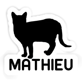Sticker Katze Mathieu Image