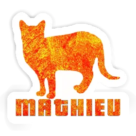 Aufkleber Katze Mathieu Image