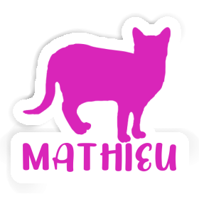 Aufkleber Mathieu Katze Image