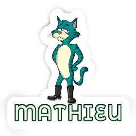 Aufkleber Katze Mathieu Image