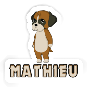 Aufkleber Mathieu Deutscher Boxer Image