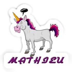 Mathieu Autocollant Licorne Image