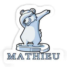 Ours Autocollant Mathieu Image