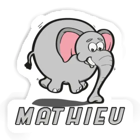 Sticker Elephant Mathieu Image