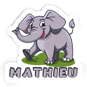 Mathieu Sticker Elephant Image