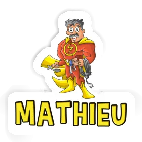 Électricien Autocollant Mathieu Image