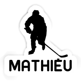 Autocollant Joueur de hockey Mathieu Image