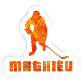 Mathieu Autocollant Joueur de hockey Image
