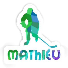 Joueur de hockey Autocollant Mathieu Image