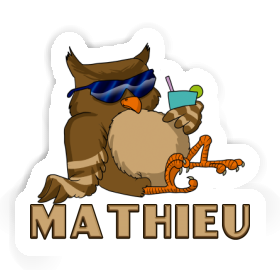 Aufkleber Eule Mathieu Image