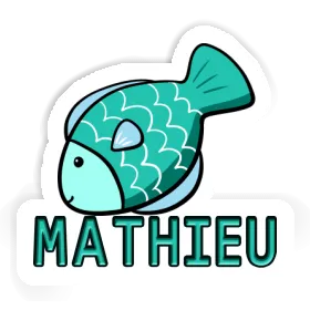 Autocollant Poisson Mathieu Image
