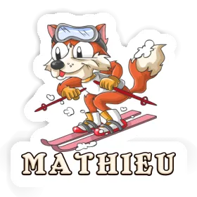 Skifahrer Sticker Mathieu Image